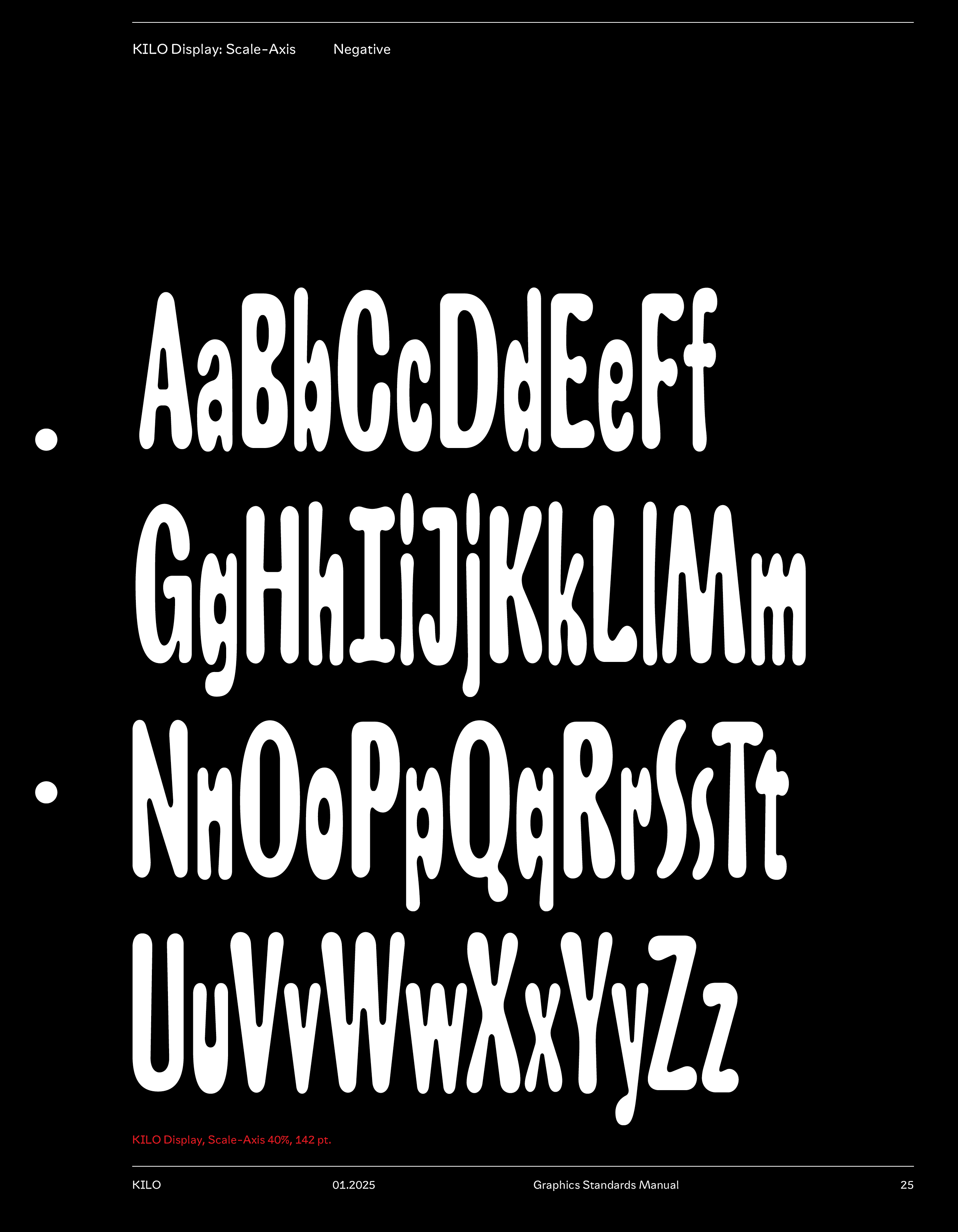 Kilo Display specimen A5